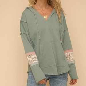 Lace French Terry Hoodie